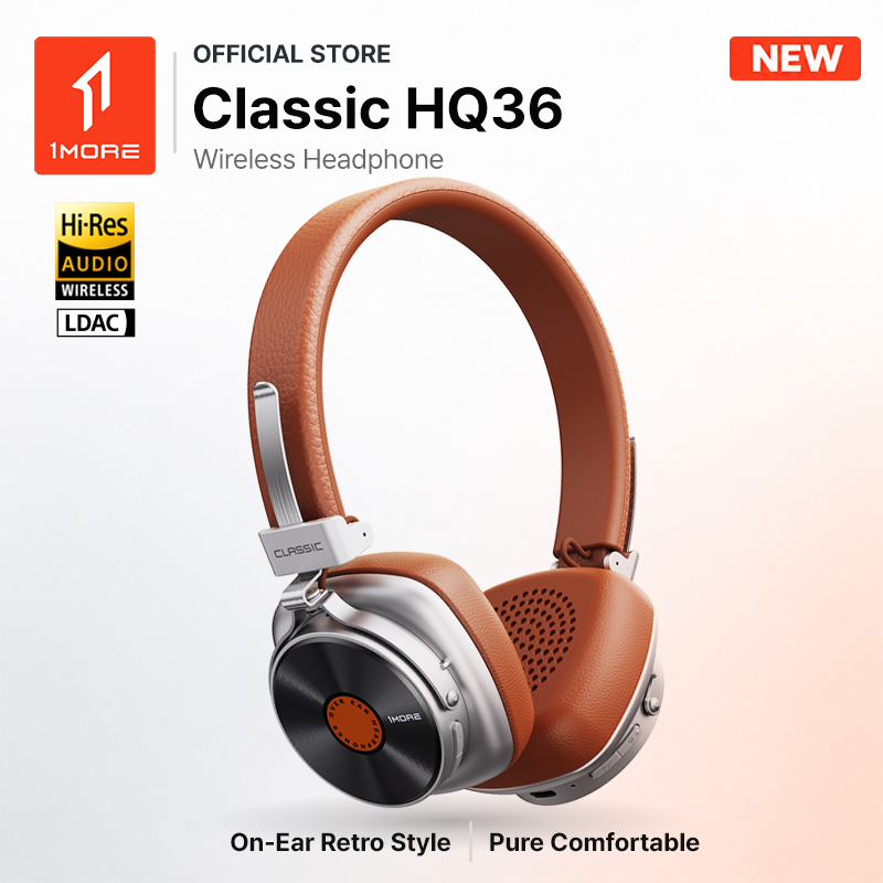 Video Games - 1MORE HQ36 Classical Earphone Bluetooth V6.0