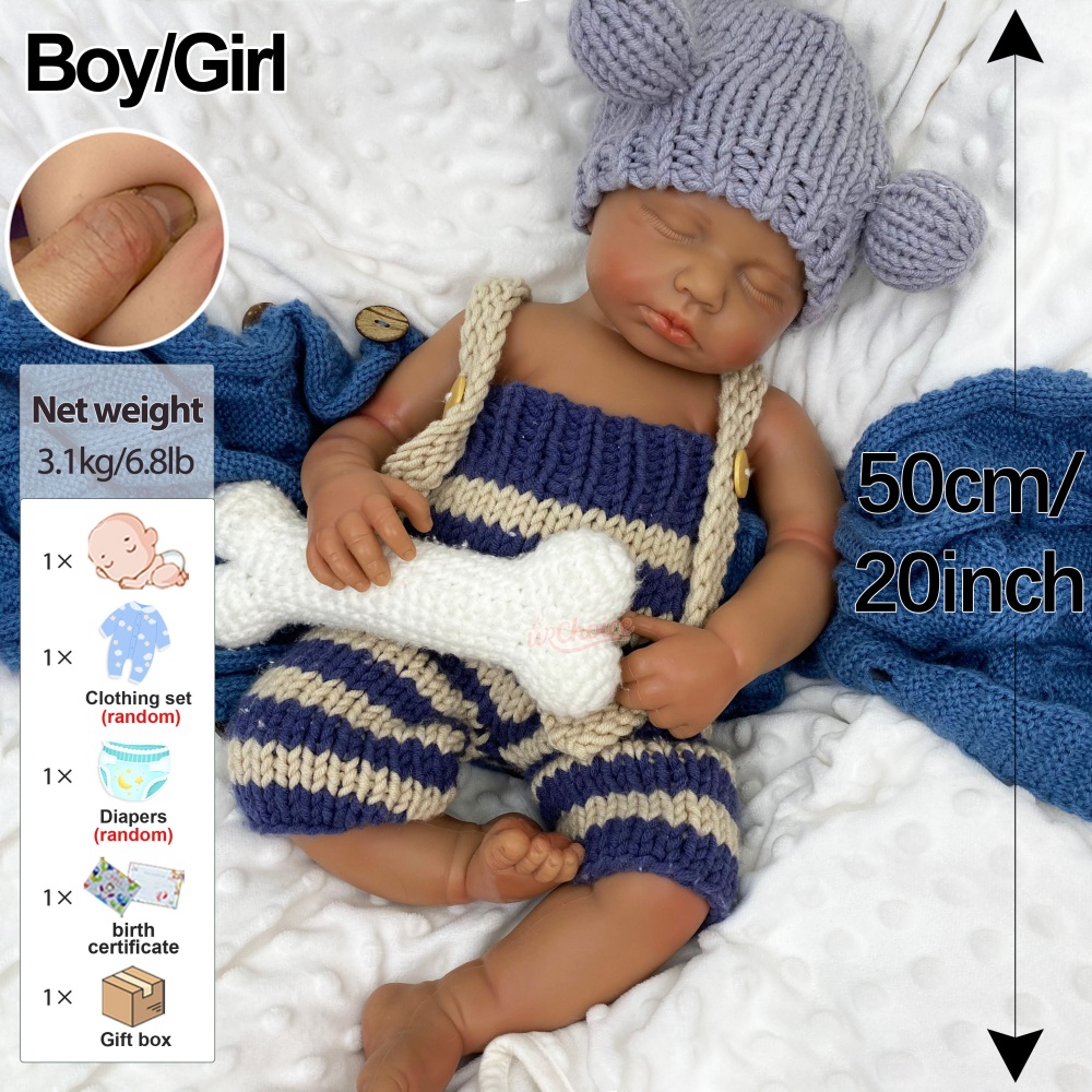 Realistic Features 20Inch Can  - огляд і ціна Reborn Baby Doll Silicone Realistic