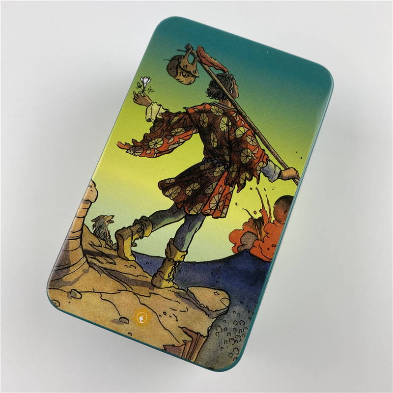 Metal Box Gilded Edition Back  - огляд і ціна Tarot Cards Deck With Guidebook